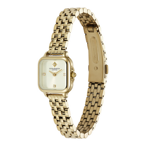 Olivia Burton Mini Grosvenor 20mm Ivory Dial Bracelet Watch 