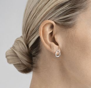Georg Jensen Sterling Silver Offspring Earrings