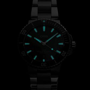 Oris Aquis Date Green 43.5mm Steel Bracelet Watch