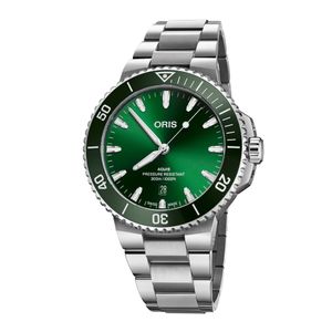 Preview image of Oris Aquis Date Green 43.5mm Steel Bracelet Watch