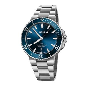 Preview image of Oris Aquis Date 43.50mm Blue Dial Automatic Bracelet Watch