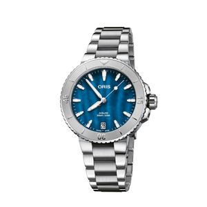 Preview image of Oris Aquis Date 36mm Mother Of Pearl Blue Dial Automatic Bracelet Watch
