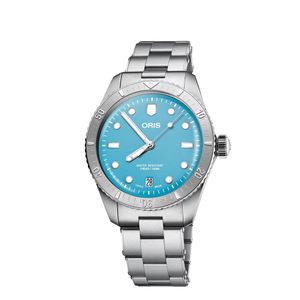 Preview image of Oris Divers Sixty-Five 38mm Cotton Candy Blue Dial Automatic Bracelet Watch