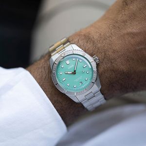 Preview image of Oris Divers Sixty-Five 38mm Cotton Candy Green Dial Automatic Bracelet Watch