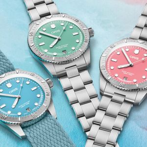 Oris Divers Sixty-Five 38mm Cotton Candy Blue Dial Automatic Bracelet Watch
