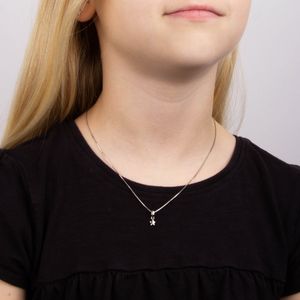 Preview image of D for Diamond Star Silver Necklace 