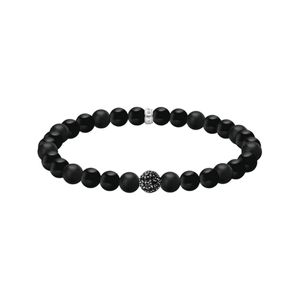 Preview image of Thomas Sabo Black Obsidian Beaded Bracelet 