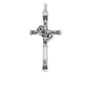 Thomas Sabo Sterling Silver Cross and Crown Pendant