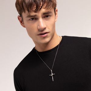 Thomas Sabo Sterling Silver Cross and Crown Pendant