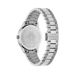 Preview image of Gucci G-Timeless 32mm Steel Yellow Gold Plated Bee Quartz Bracelet Watch