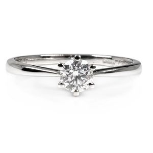 Preview image of Platinum 0.25ct Round Brilliant Diamond 6 Claw Solitaire 