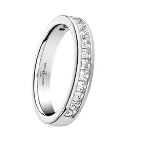 Preview image of Platinum Diamond Set 0.60ct Claw Wedding Ring   