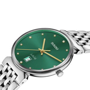 Preview image of Rado Florence 38mm Steel Green Diamond Dot Quartz Bracelet Watch