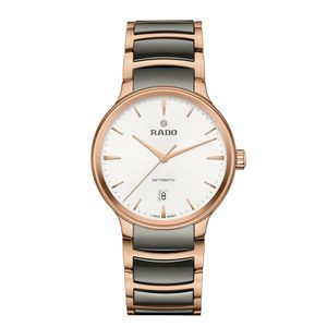 Preview image of Rado Centrix 39.5mm Black Ceramic & Rose Gold Automatic Bracelet Watch