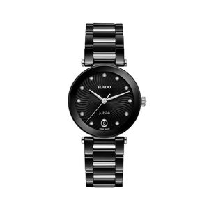 Preview image of Rado LaCoupole 31mm Black Ceramic Diamond Quartz Bracelet Watch 