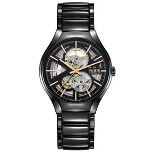 Preview image of Rado True 40mm Black Ceramic Open Heart Automatic Bracelet Watch