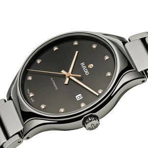 Rado True 40mm Plasma Ceramic Diamond Automatic Bracelet Watch