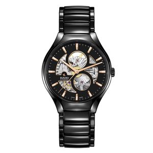 Preview image of Rado True Round 40mm Open Heart Black Automatic Ceramic Watch