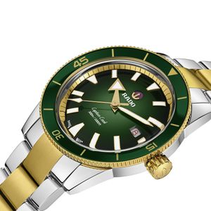 Preview image of Rado Captain Cook 42mm Bi-Colour Green Automatic Bracelet Watch