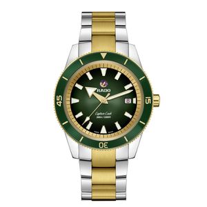 Preview image of Rado Captain Cook 42mm Bi-Colour Green Automatic Bracelet Watch