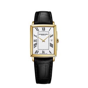Preview image of Raymond Weil Toccata 37.5mm Steel Gold PVD White Dial Rectangle Quartz Strap Watch