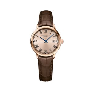Preview image of Raymond Weil Toccata 29 mm Brown Leather Rose Gold PVD Quartz Watch