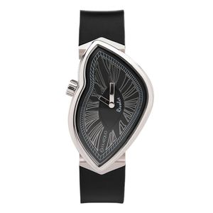 Preview image of Exaequo Revolve Stainless Steel Black Quartz Silicon Strap Watch 
