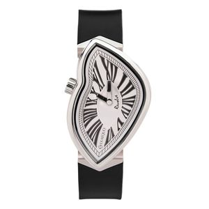 Preview image of Exaequo Revolve Stainless Steel White Quartz Silicon Strap Watch 