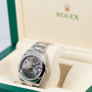 Rolex Datejust 41 126300 Slate & Green Dial Watch
