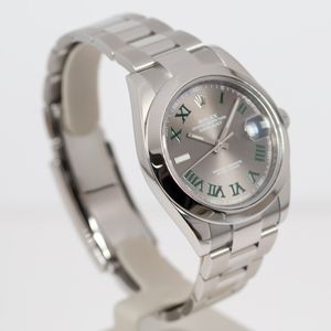 Rolex Datejust 41 126300 Slate & Green Dial Watch