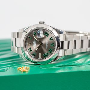 Rolex Datejust 41 126300 Slate & Green Dial Watch