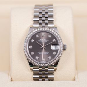 Rolex Lady Datejust 278384RBR Dark Grey Dial Watch