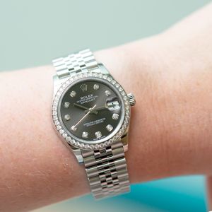Rolex Lady Datejust 278384RBR Dark Grey Dial Watch