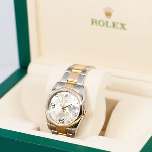 Rolex Datejust 36 116203 Silver Floral Dial Watch
