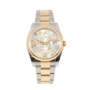 Preview image of Rolex Datejust 36 116203 Silver Floral Dial Watch