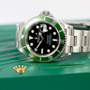 Rolex Submariner 16610LV 'Kermit' Black Dial Watch