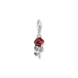 Preview image of Thomas Sabo Red Rose Silver Charm