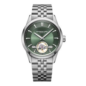 Preview image of Raymond Weil Freelancer R1212 42mm Green Steel Automatic Bracelet Watch