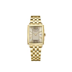 Preview image of Raymond Weil Toccata Rectangle Steel Champagne Dial Quartz Bracelet Watch 