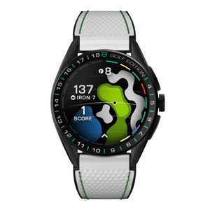Preview image of TAG Heuer Connected Golf 45mm Titanium White Calibre E4 Rubber Strap watch