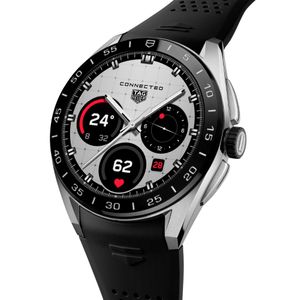 Preview image of TAG Heuer Connected Calibre E5 45mm Steel Black Rubber Strap Watch 