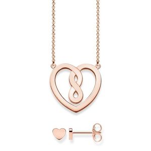 Preview image of Thomas Sabo Rose Gold Heart Necklace and Studs Valentine's Day