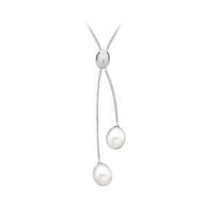 Preview image of Sterling Silver White Fresh Water Pearl Necklace 