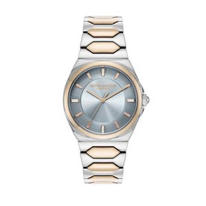 Preview image of Olivia Burton Sports Luxe 34mm Lustre Chalk Blue & Two Tone Quartz Bracelet Watch