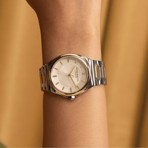 Preview image of Olivia Burton Sports Luxe 34mm Ivory & Two Tone Quartz Bracelet Watch