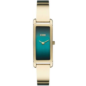 Preview image of Storm Laila 17mm Teal Gold Plated Bracelet Watch