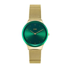 Preview image of Storm Zadie 33mm Green Gold Plated Quartz Mesh Bracelet Watch