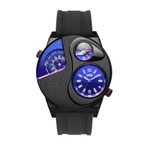 Preview image of Storm Navitrek 45mm Slate Blue Quartz Rubber Strap Watch