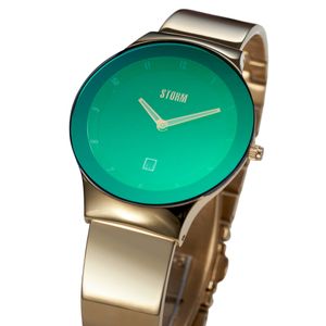 Preview image of Storm Lucki 30mm Green Gold Plated Quartz Bracelet Watch