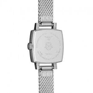 Tissot Lovely 20mm Square Diamond Dot Quartz Mesh Bracelet Watch